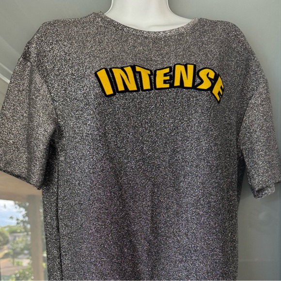 Zara Gray Mini Dress with Yellow Accents - Picture 1 of 3